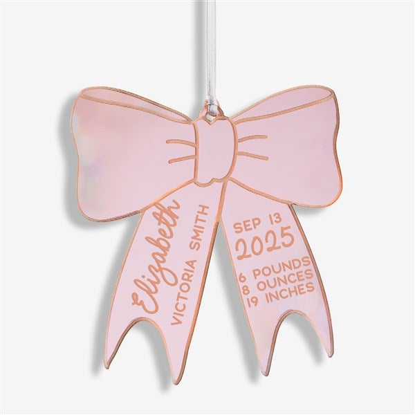 Baby Bow Personalized Acrylic Christmas Ornaments - 49088