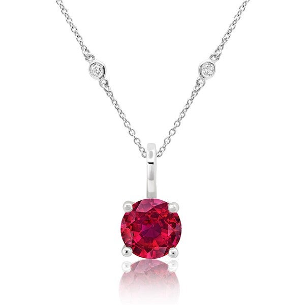 Personalized Birthstone Pendant Necklace  - 49090D