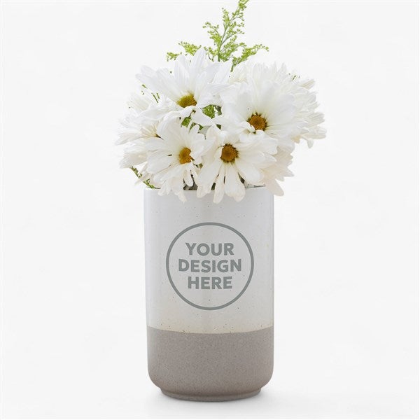 Personalized Logo Cement Flower Vase - 49117