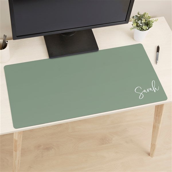 Trendy Script Personalized Desk Mat  - 49173