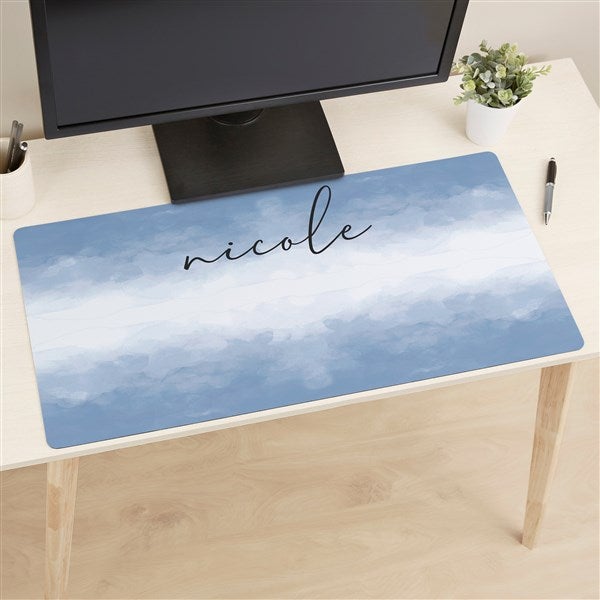 Pastel Watercolor Name Personalized Desk Mat  - 49180