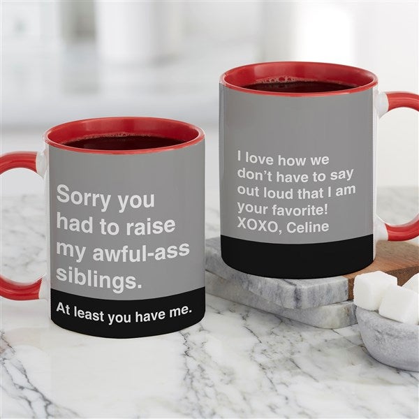 Personalized Dad Coffee Mugs - Awful Ass Kids  - 49201