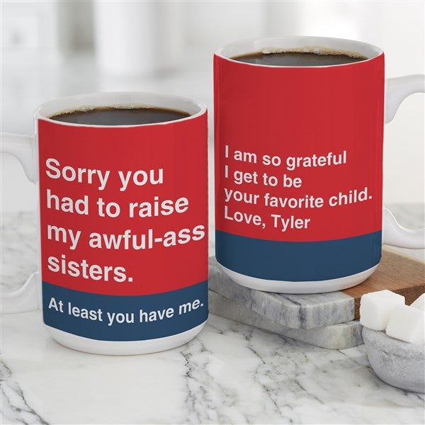 Personalized Dad Coffee Mugs - Awful Ass Kids  - 49201