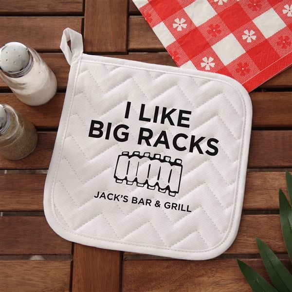 I Like Big Racks Personalized Apron & Potholder - 49215