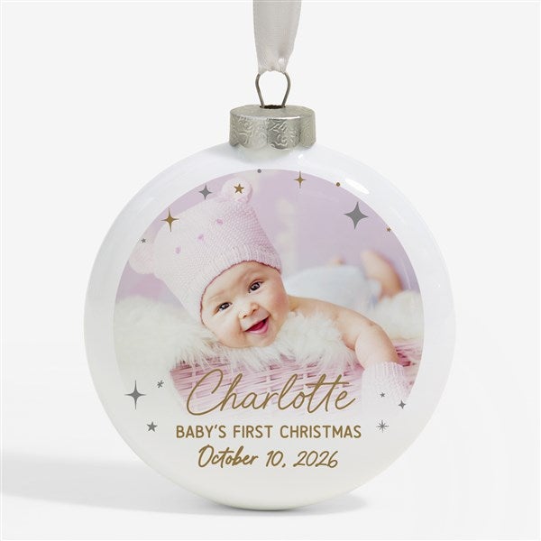 Starburst Baby's First Christmas Personalized Deluxe Ornament - 49233