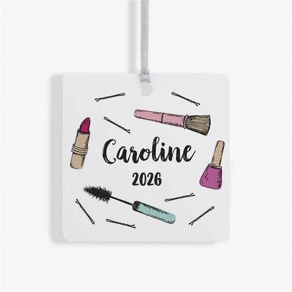 Beauty Queen Makeup Personalized Christmas Ornament  - 49263
