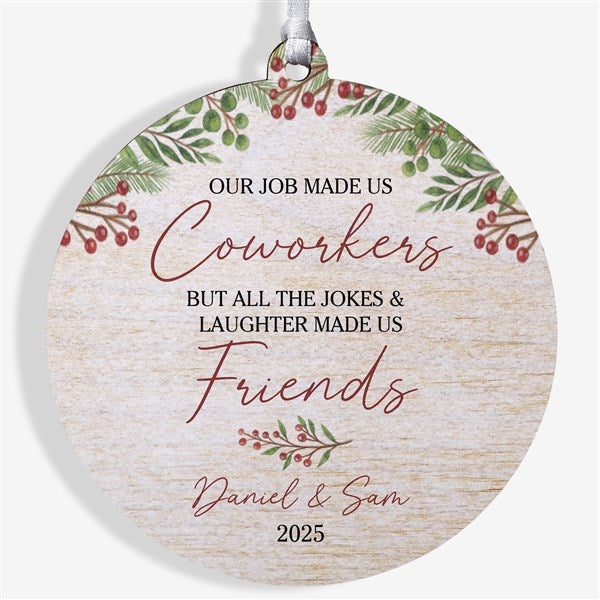 Work Bestie Personalized Coworker Ornaments - 49264