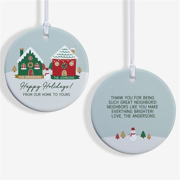 Favorite Neighbor Personalized Christmas Ornaments - 49265
