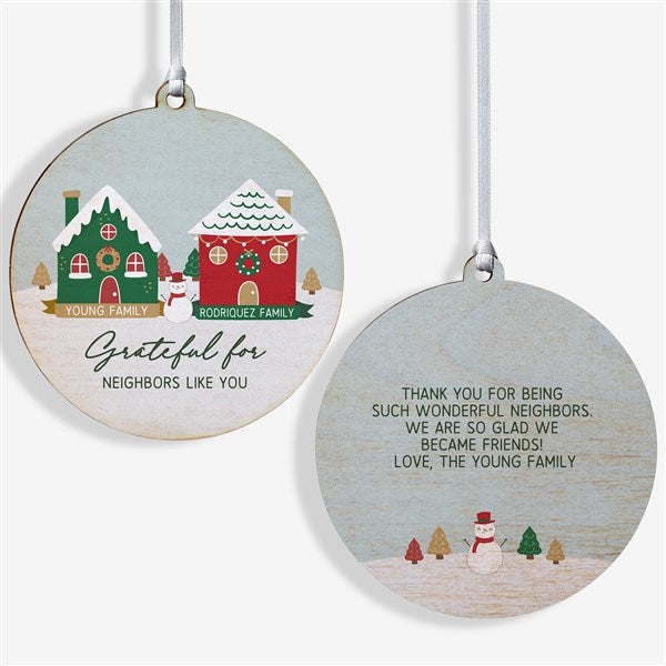 Favorite Neighbor Personalized Christmas Ornaments - 49265