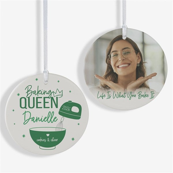 Baking Queen Personalized Christmas Ornaments - 49268