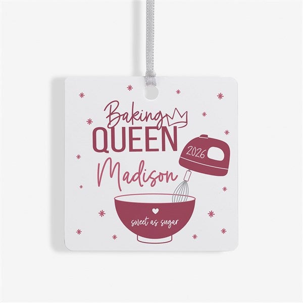 Baking Queen Personalized Christmas Ornaments - 49268