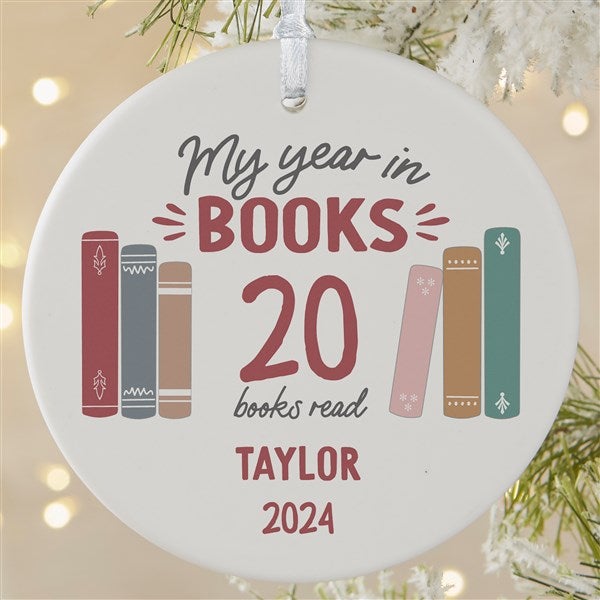 Book Lover Personalized Ornament - 49269