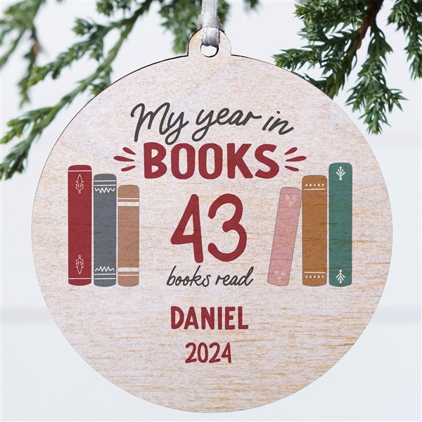 Book Lover Personalized Ornament - 49269