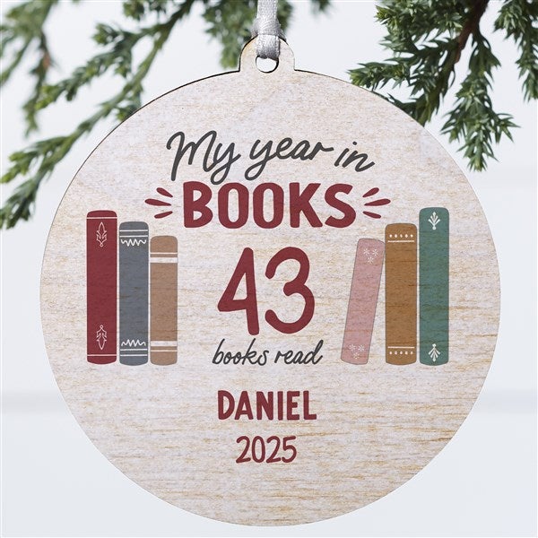 Book Lover Personalized Ornament - 49269