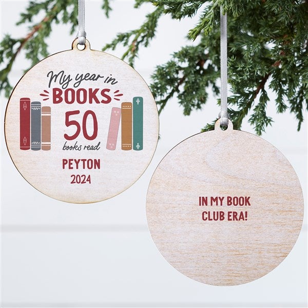 Book Lover Personalized Ornament - 49269