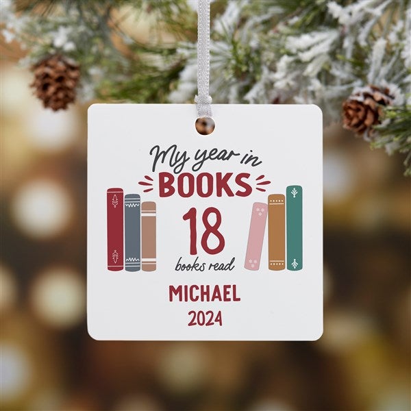 Book Lover Personalized Ornament - 49269