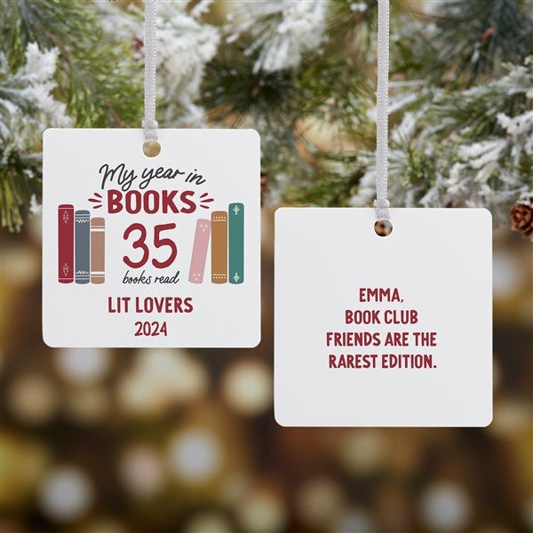 Book Lover Personalized Ornament - 49269