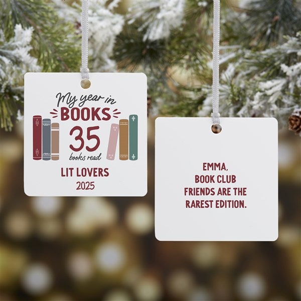 Book Lover Personalized Ornament - 49269