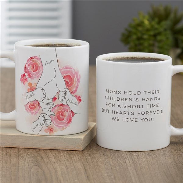 Mother's Loving Hand Personalized Coffee Mugs - 49272