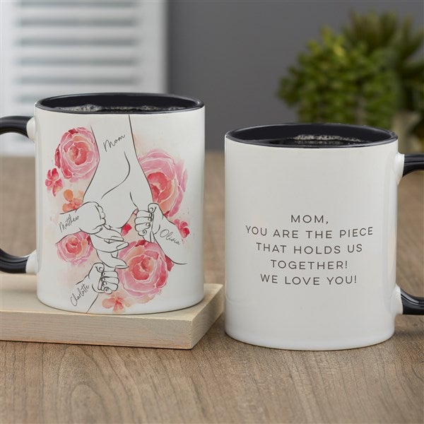 Mother's Loving Hand Personalized Coffee Mugs - 49272