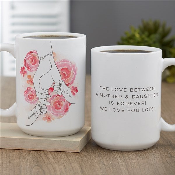 Mother's Loving Hand Personalized Coffee Mugs - 49272