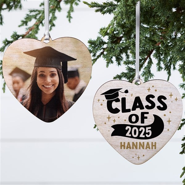 Shining Achievement Personalized Graduation Heart Ornaments - 49279