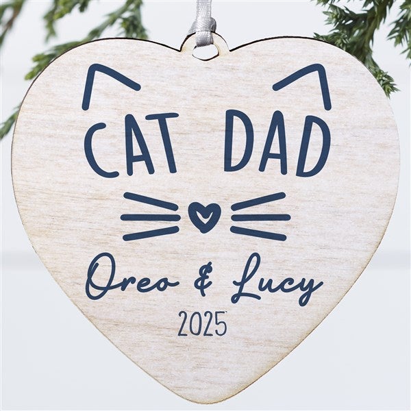 Cat Parent Personalized Heart Ornament - 49280