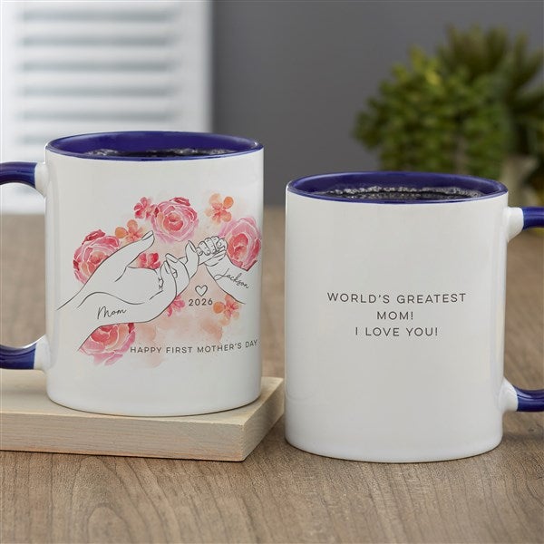 First Mother's Day Loving Hands Personalized Coffee Mugs - 49289