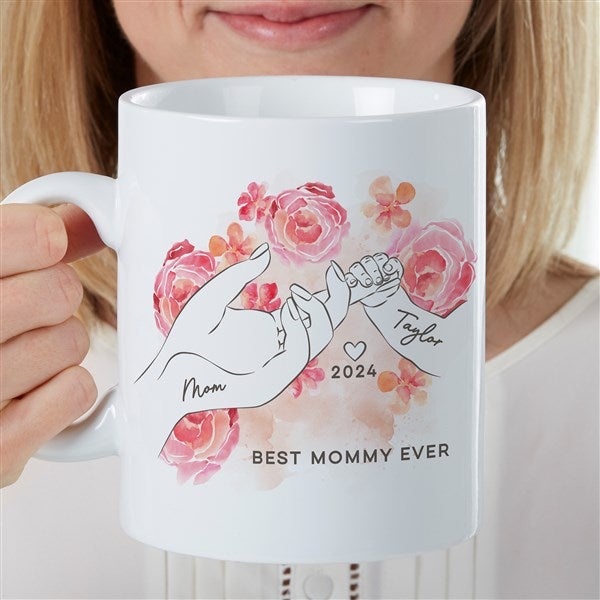 First Mother&#39;s Day Loving Hands Personalized 30 oz. Oversized Coffee Mug - 49290