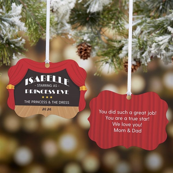 Musical Theater Personalized Metal Christmas Ornaments - 49313