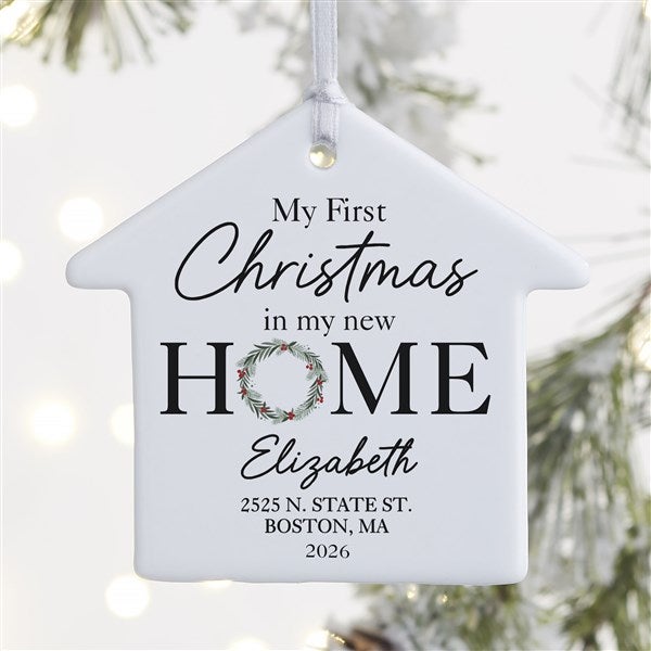 First Christmas In Our Home Personalized Christmas Ornaments - 49328