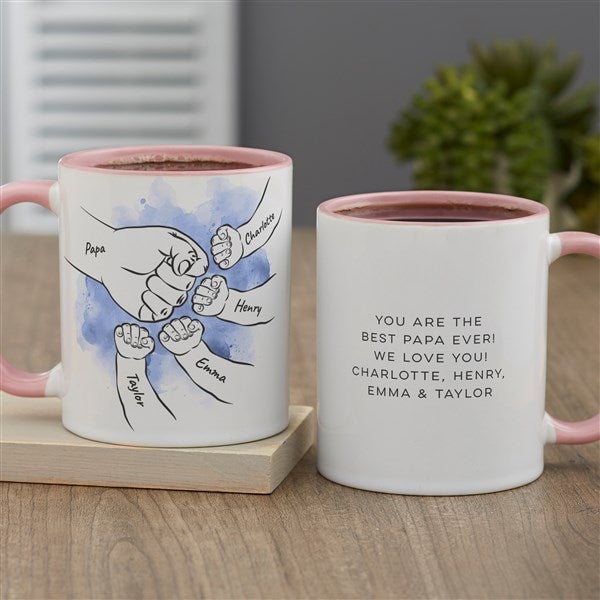 Dad's Fist Bump Personalized Coffee Mugs - 49355