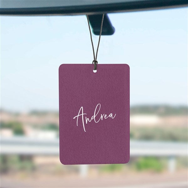 Trendy Script Name Personalized Car Air Freshener  - 49369