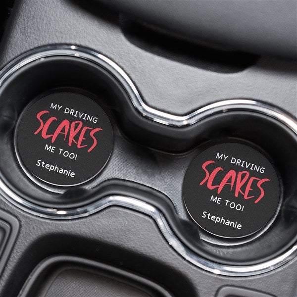 My Driving Scares Me Personalized Car Coasters - 49398