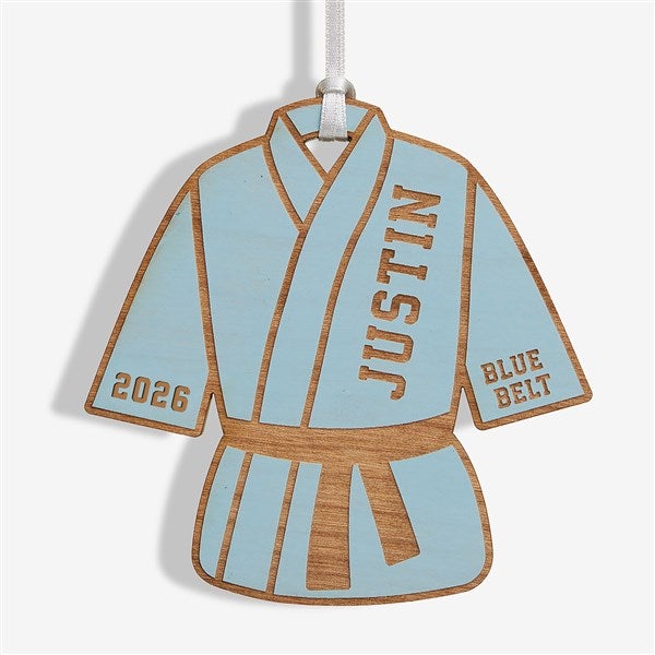 Karate Personalized Wood Ornament - 49409