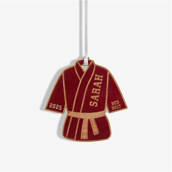 Karate Personalized Wood Ornament - 49409