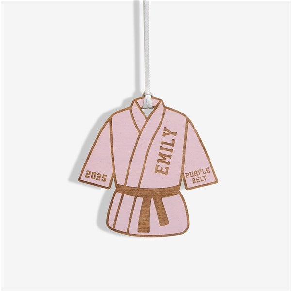 Karate Personalized Wood Ornament - 49409