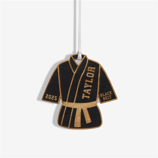 Karate Personalized Wood Ornament - 49409