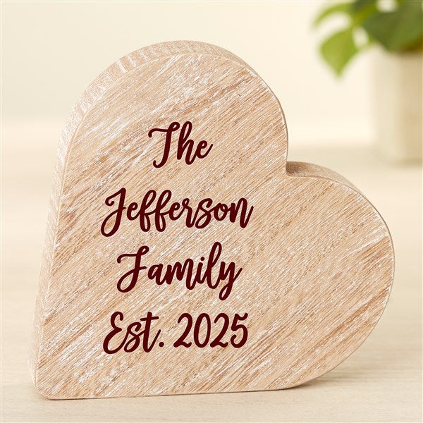 Write Your Own Personalized Wooden Heart Keepsake - 49427