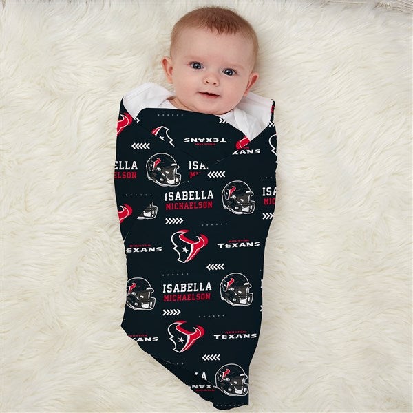 NFL Houston Texans Personalized Baby Hat & Receiving Blanket Set  - 49491