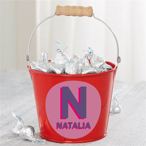 Shadow Name Personalized Metal Bucket - 49513