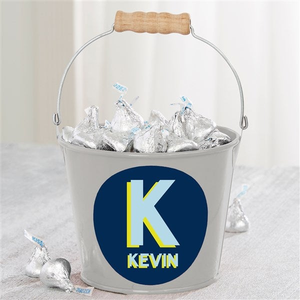 Shadow Name Personalized Metal Bucket - 49513