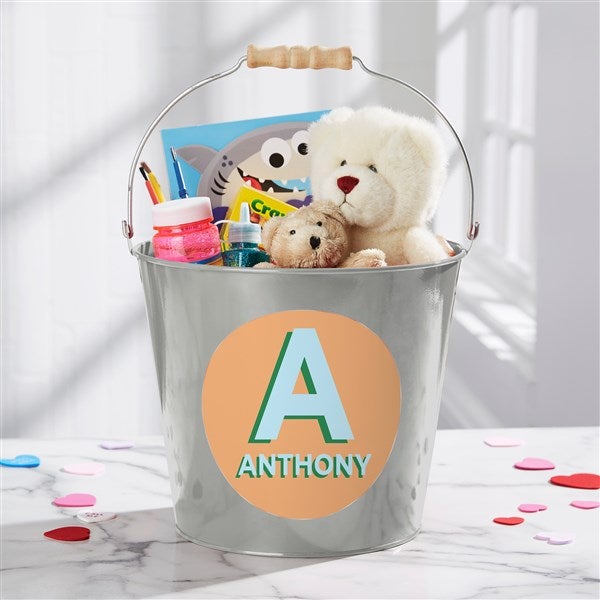 Shadow Name Personalized Metal Bucket - 49513