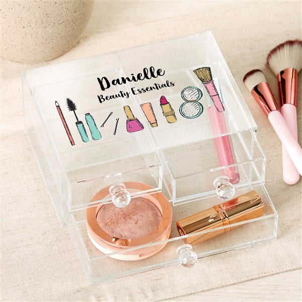 Makeup Brushes Personalized Acrylic Cosmetics Box  - 49529