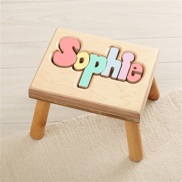 Personalized kid stools puzzle online