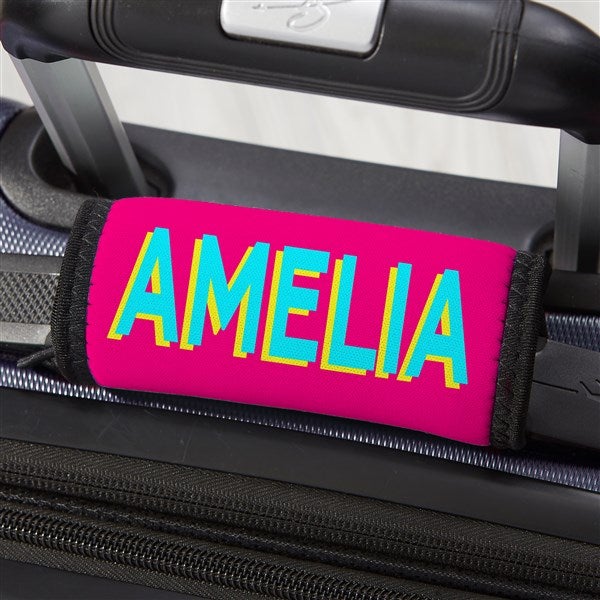 Shadow Name Personalized Luggage Handle Wrap - 49607