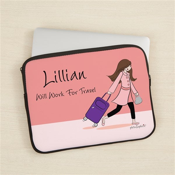 philoSophie's Travel Personalized Laptop Sleeve - 49846