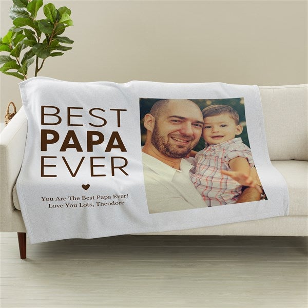 Best Dad Personalized Photo Blankets - 49872