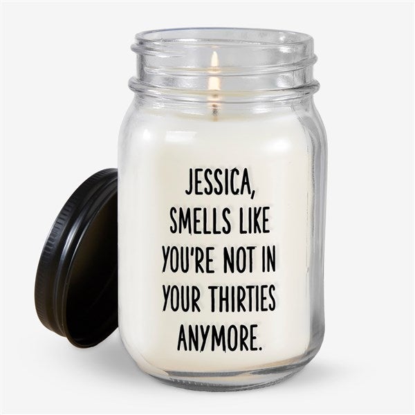 Smells Like Personalized Mason Jar Candle - 49949