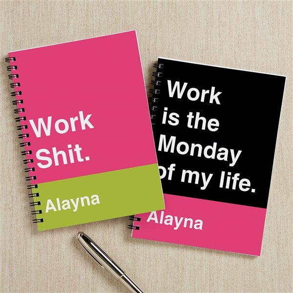 Work Sh*t. Personalized Mini Notebooks - 49966